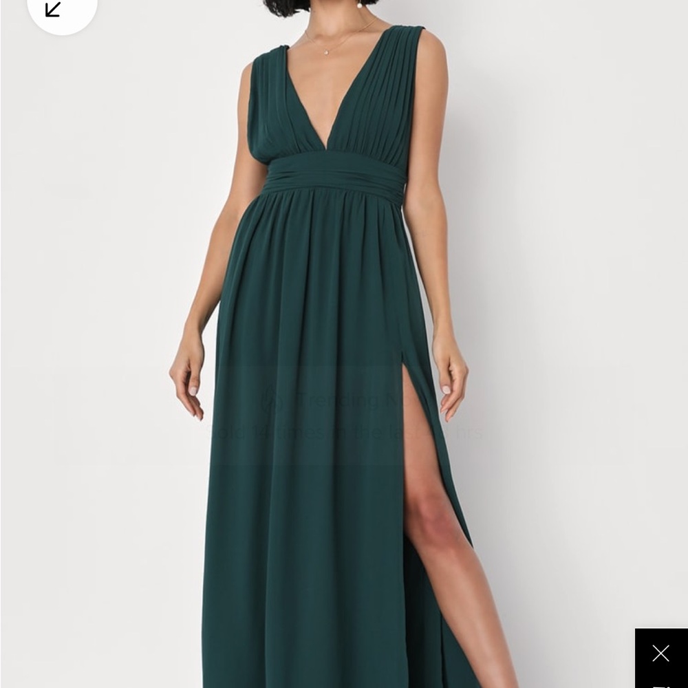 Lulus Heavenly Hues Forrest Green Maxi Dress - Picture 1 of 5